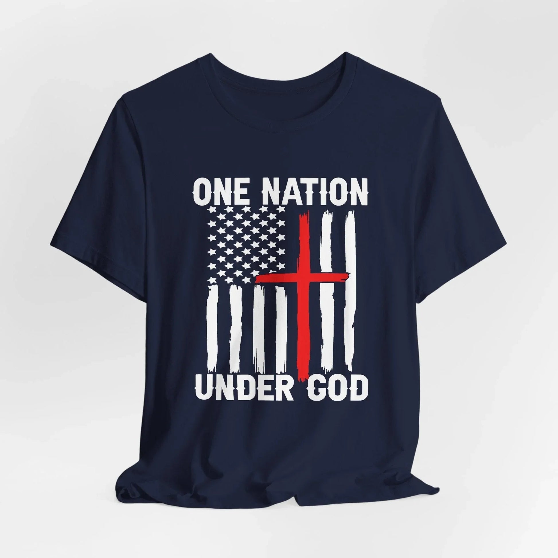 One Nation Under God, Patriotic Unisex T-Shirt, Love of God and Country Tee - SKULLFURY MERCH
