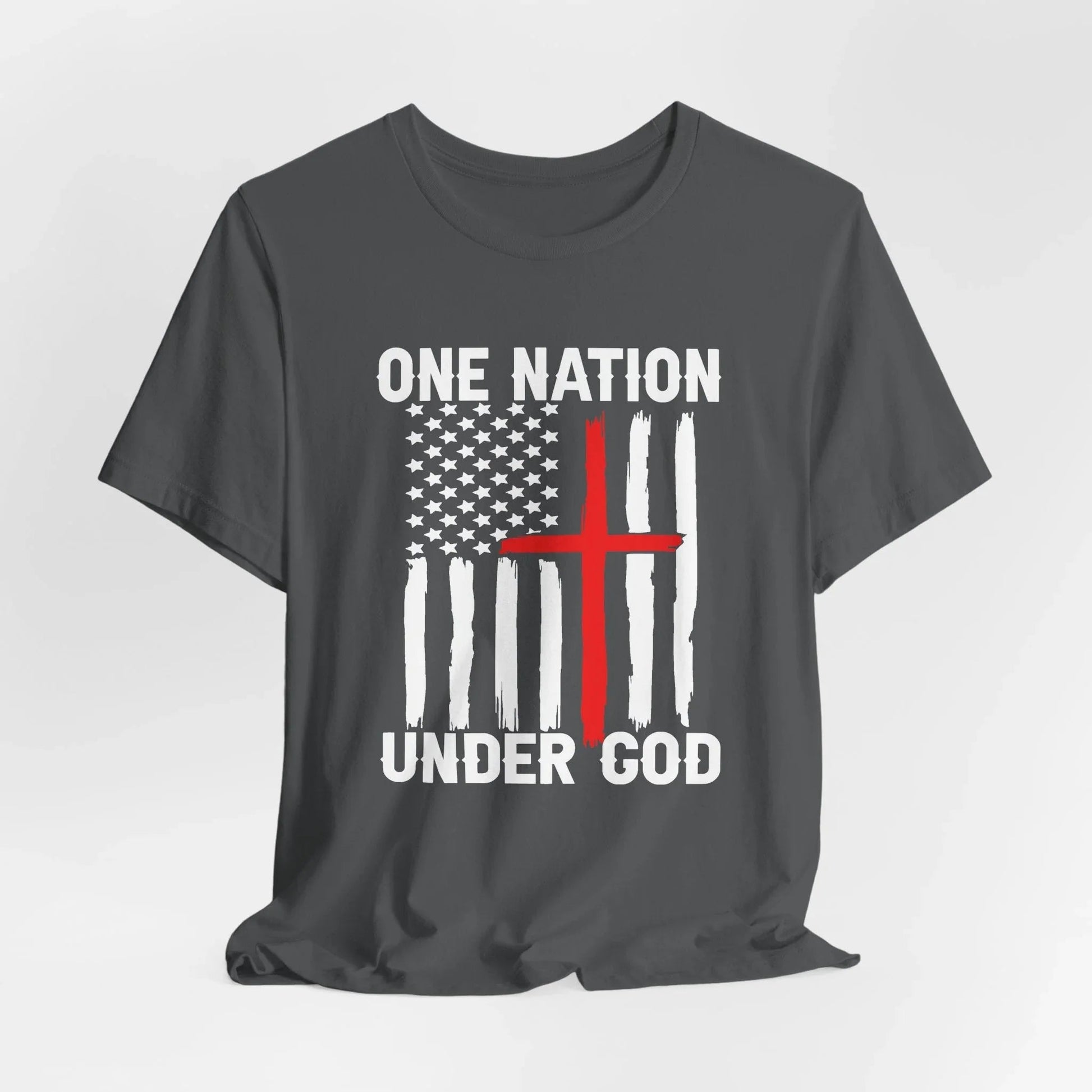 One Nation Under God, Patriotic Unisex T-Shirt, Love of God and Country Tee - SKULLFURY MERCH