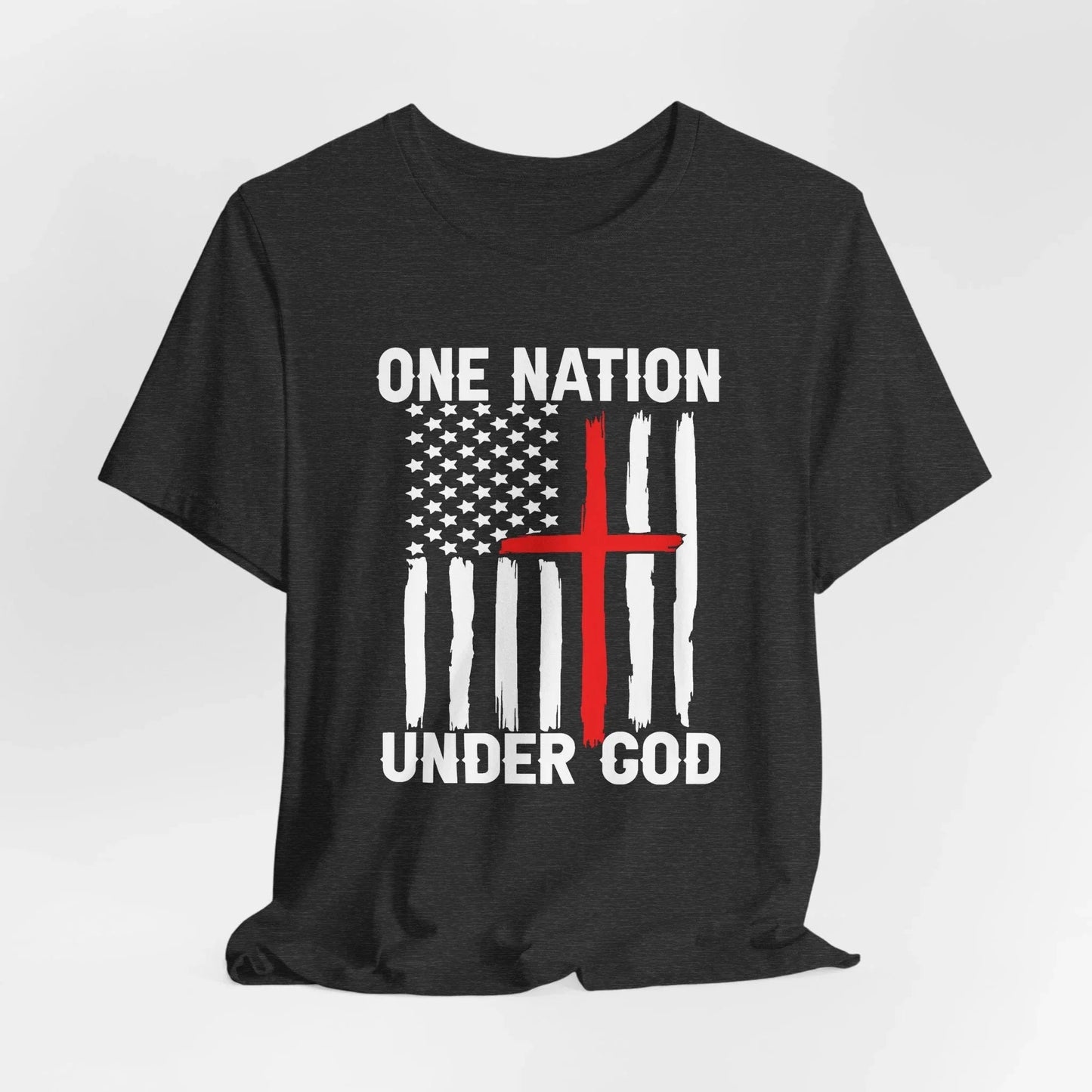One Nation Under God, Patriotic Unisex T-Shirt, Love of God and Country Tee - SKULLFURY MERCH