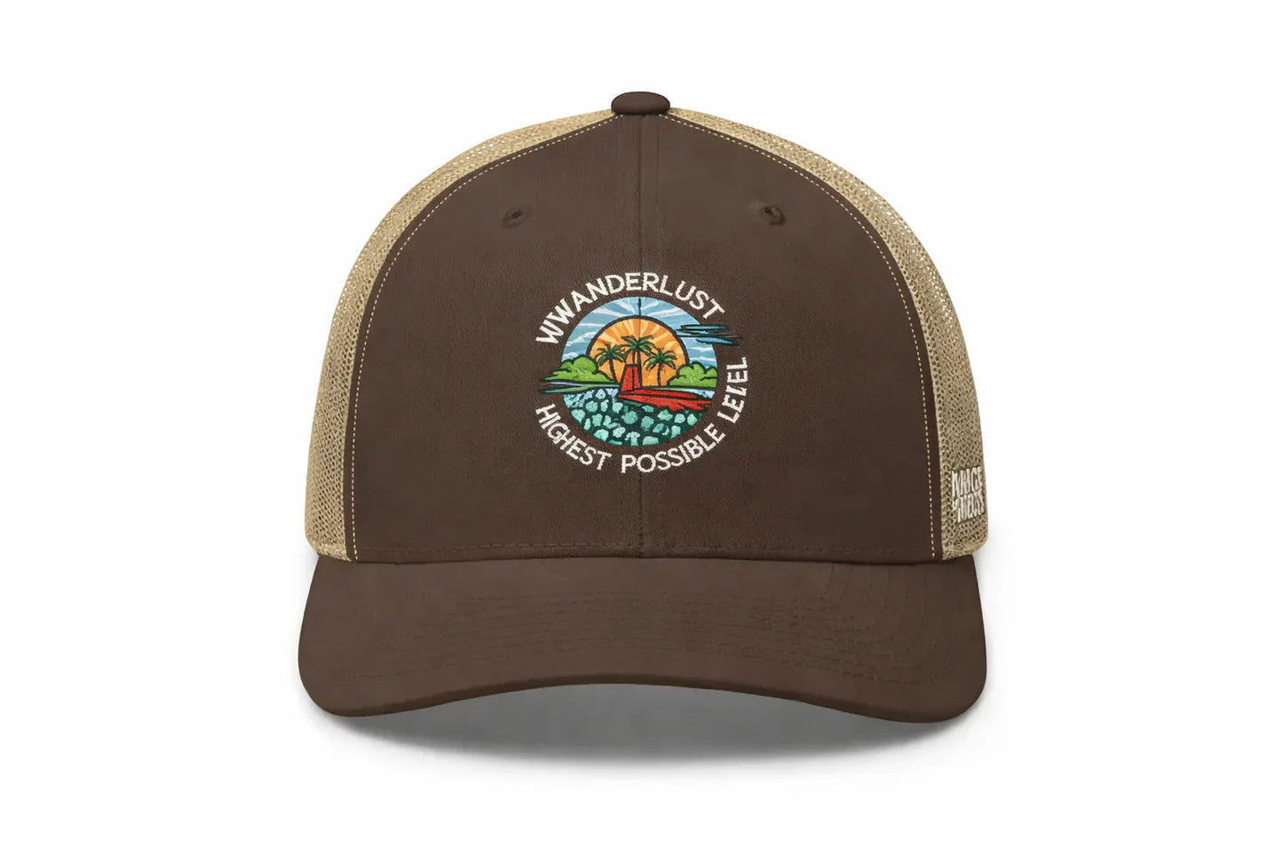 One Nation Under God - White Embroidery - Patriotic Snapback Trucker Cap - SKULLFURY MERCH