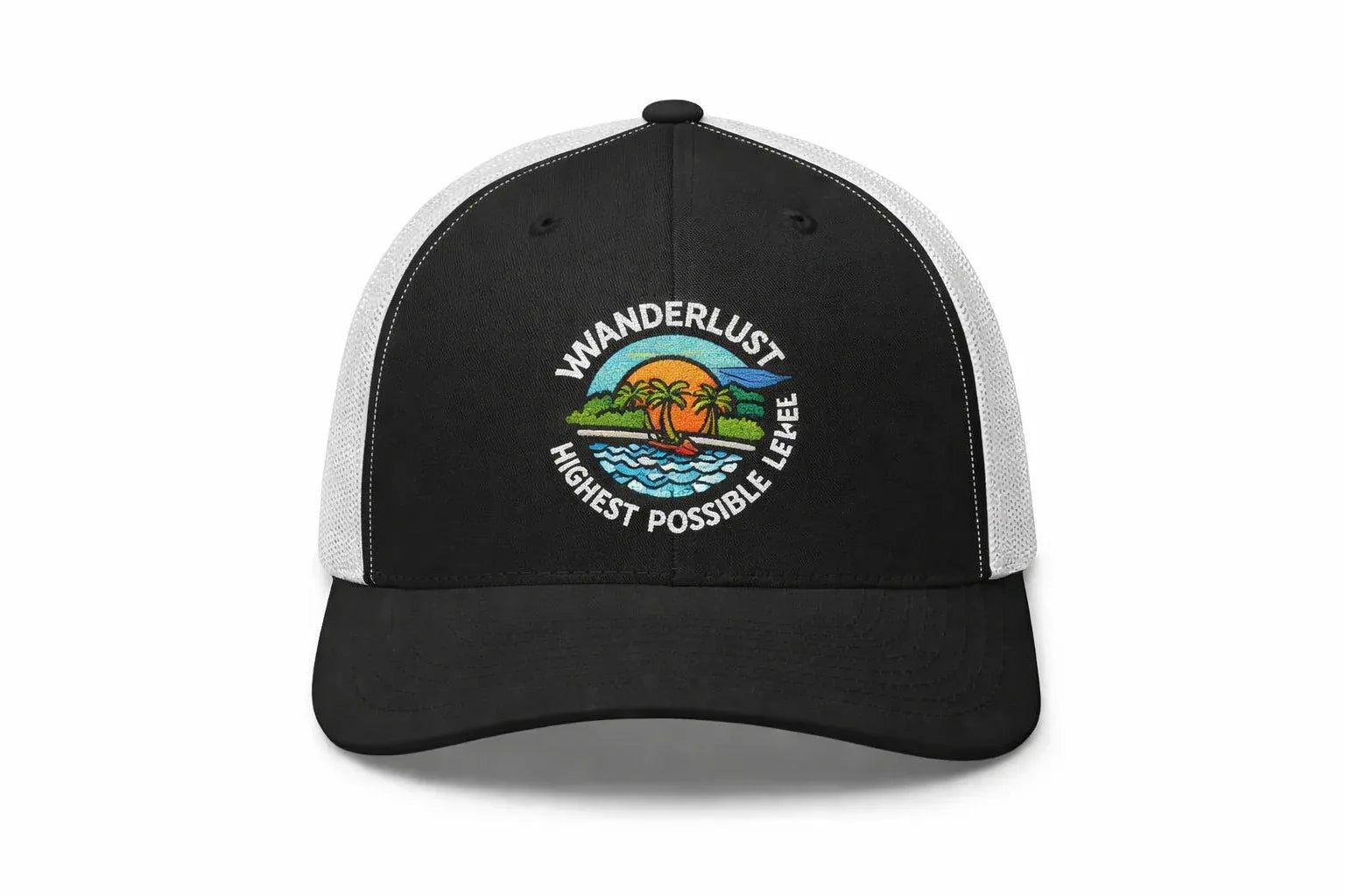 One Nation Under God - White Embroidery - Patriotic Snapback Trucker Cap - SKULLFURY MERCH