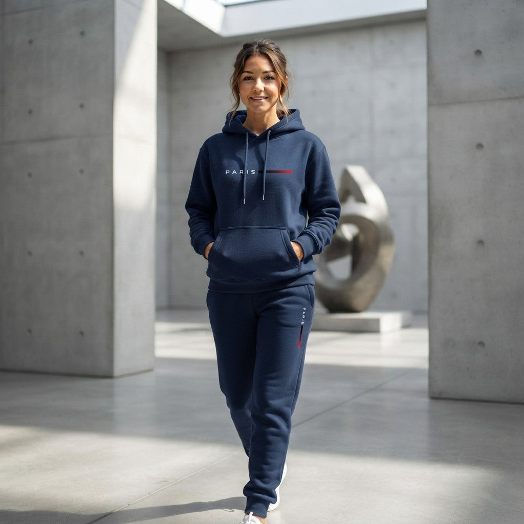 The Paris Urban Streetwear Fleece Tracksuit Set