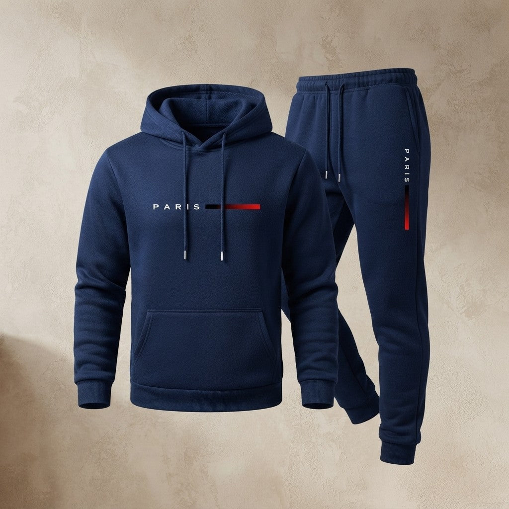 The Paris Urban Streetwear Fleece Tracksuit Set