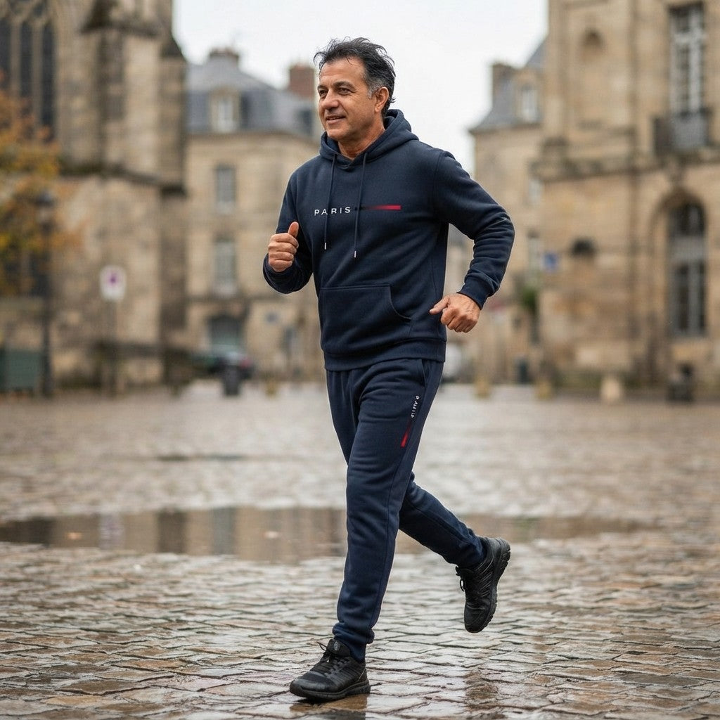 The Paris Urban Streetwear Fleece Tracksuit Set