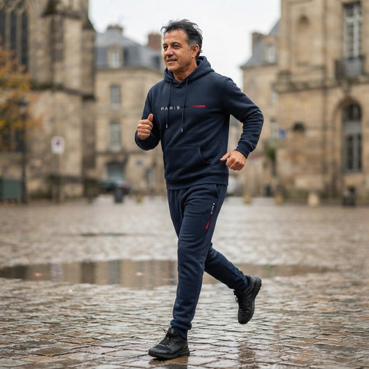 The Paris Urban Streetwear Fleece Tracksuit Set