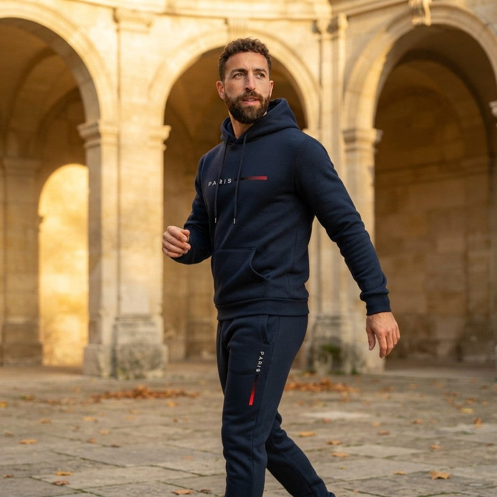 The Paris Urban Streetwear Fleece Tracksuit Set