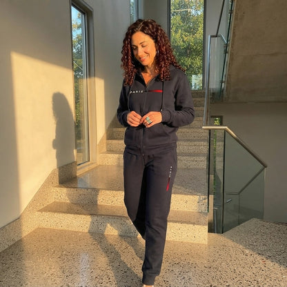 The Paris Urban Streetwear Fleece Tracksuit Set