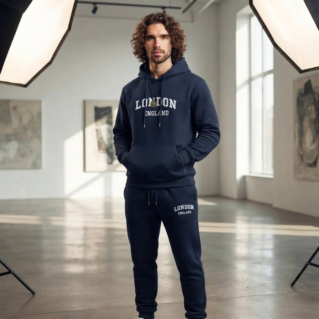 The London Urban Streetwear Fleece Tracksuit Set