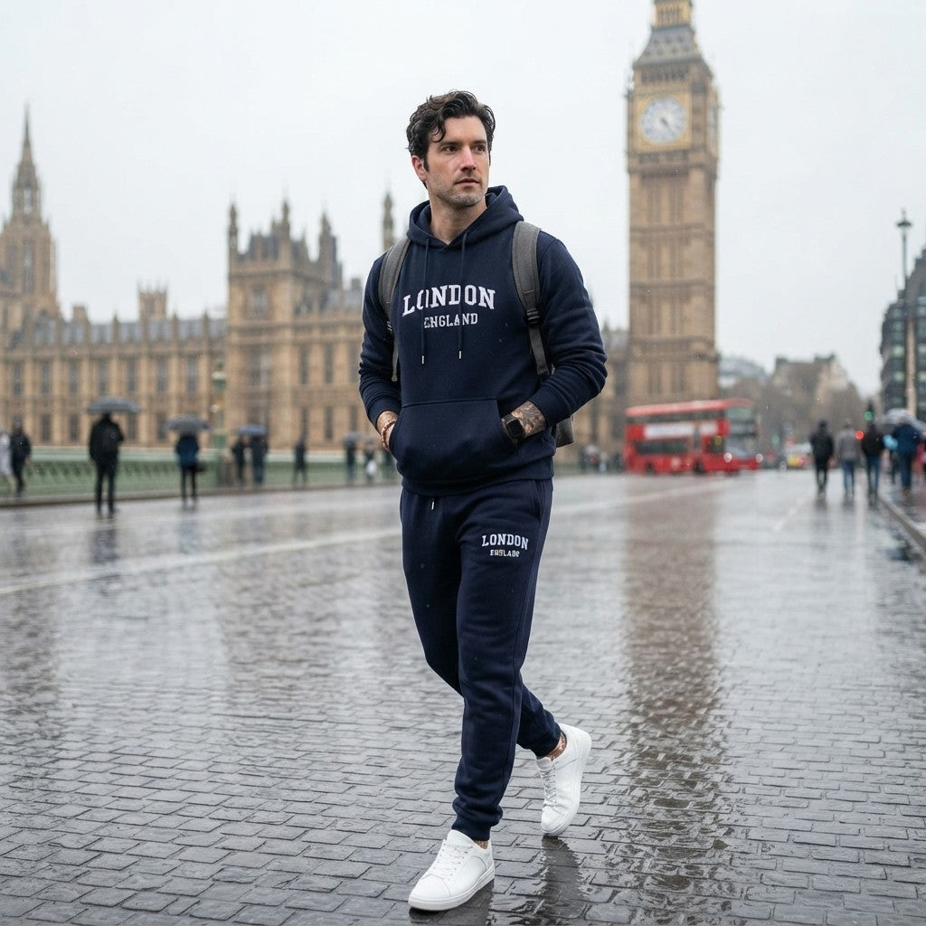 The London Urban Streetwear Fleece Tracksuit Set