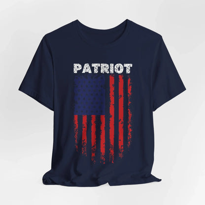 Patriot Flag Unisex T-Shirt, American Pride Tee, Fearless and Bold Shirt, USA Patriotism Top, Patriotic Gift - SKULLFURY MERCH