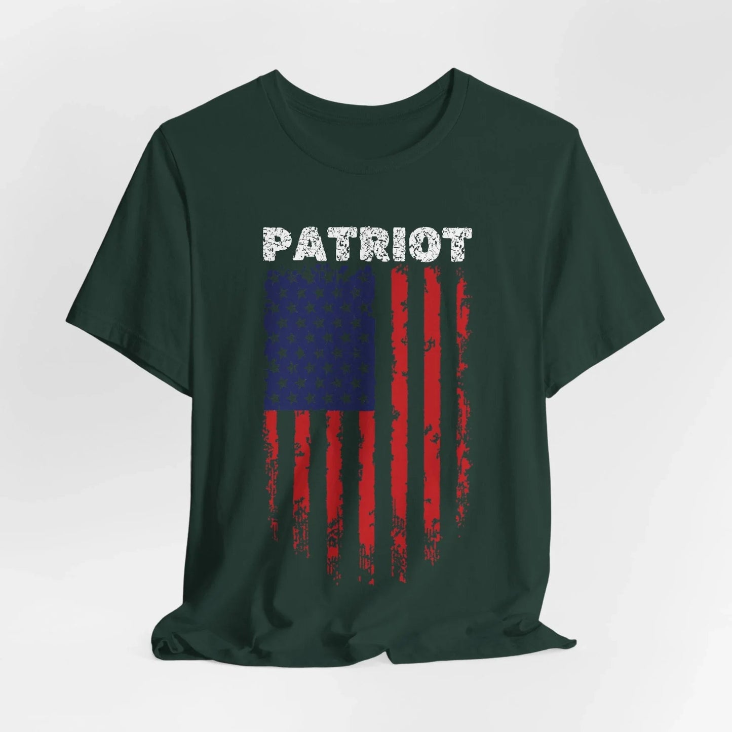 Patriot Flag Unisex T-Shirt, American Pride Tee, Fearless and Bold Shirt, USA Patriotism Top, Patriotic Gift - SKULLFURY MERCH