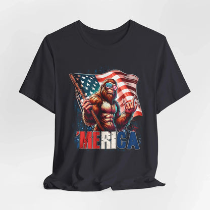 Patriotic Beast Unisex Tee, American Holidays Shirt, Independence Day Gift, Summer BBQ Attire, Funny Tee for Casual Wear - SKULLFURY MERCH
