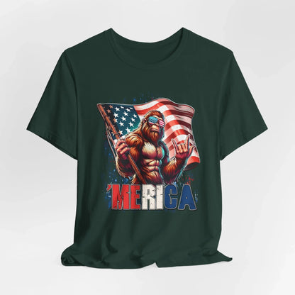Patriotic Beast Unisex Tee, American Holidays Shirt, Independence Day Gift, Summer BBQ Attire, Funny Tee for Casual Wear - SKULLFURY MERCH