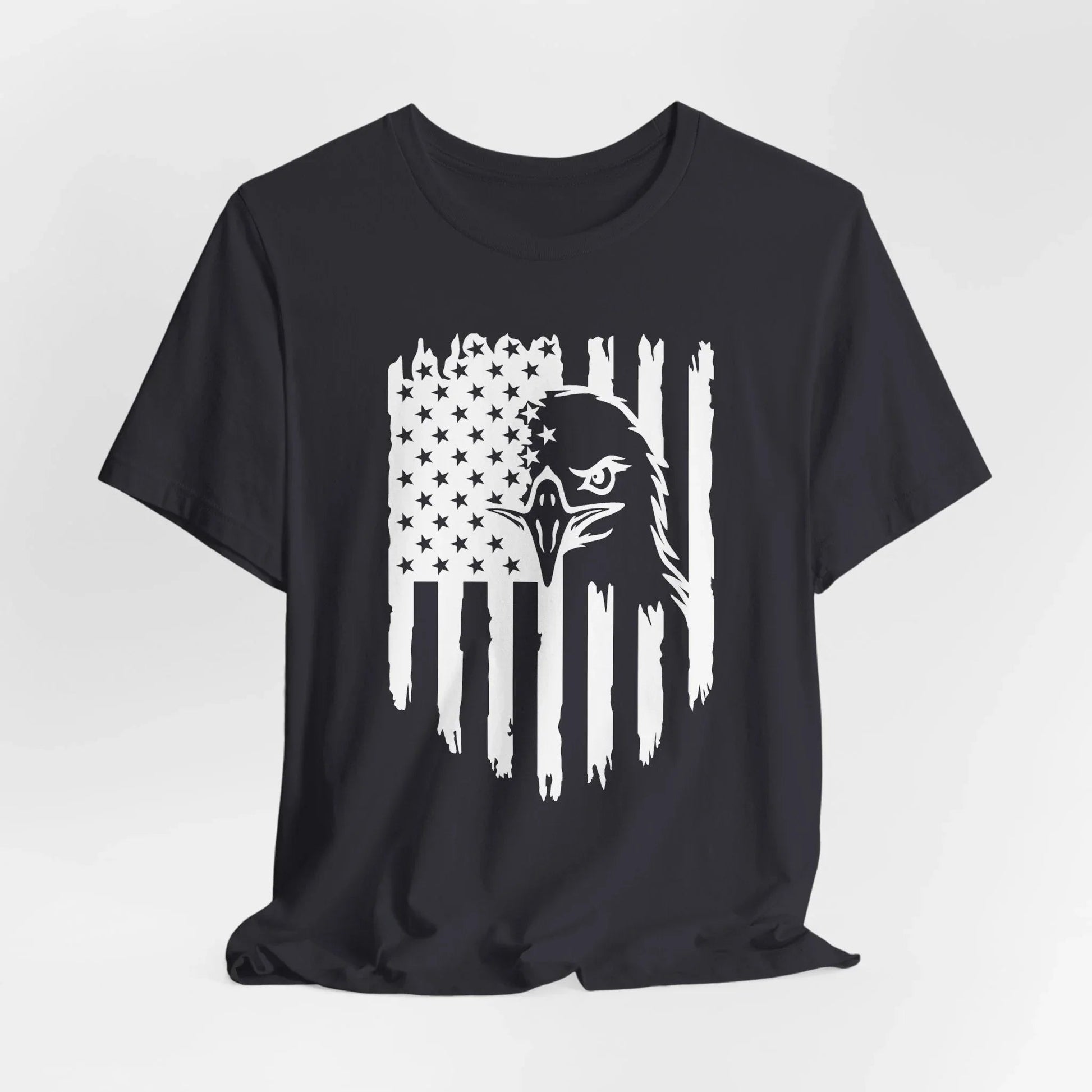 Patriotic Eagle Flag Unisex T-Shirt, Patriotism, Celebrate Freedom - American Pride Tee, USA Flag Shirt - SKULLFURY MERCH