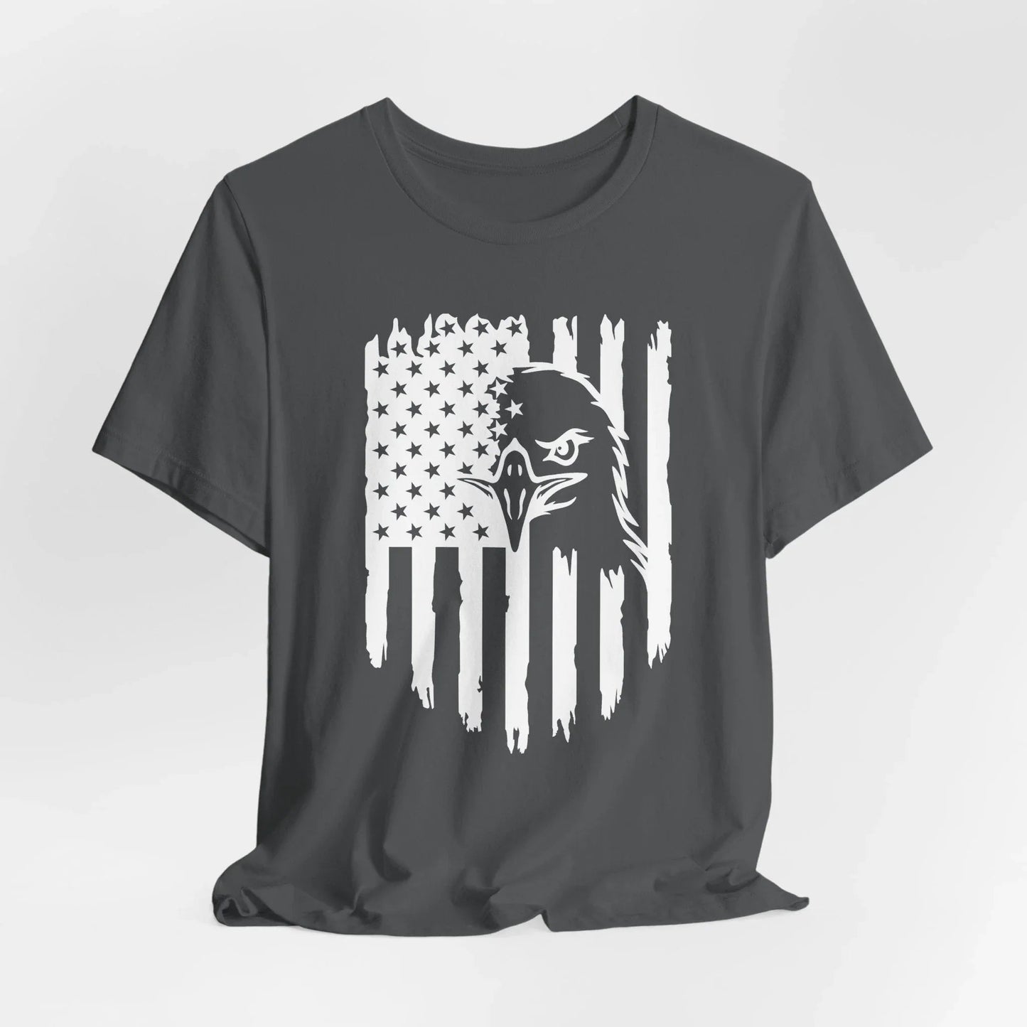Patriotic Eagle Flag Unisex T-Shirt, Patriotism, Celebrate Freedom - American Pride Tee, USA Flag Shirt - SKULLFURY MERCH