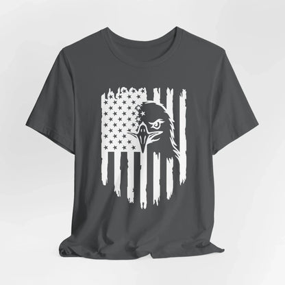 Patriotic Eagle Flag Unisex T-Shirt, Patriotism, Celebrate Freedom - American Pride Tee, USA Flag Shirt - SKULLFURY MERCH