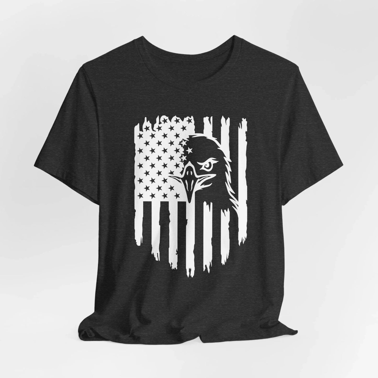 Patriotic Eagle Flag Unisex T-Shirt, Patriotism, Celebrate Freedom - American Pride Tee, USA Flag Shirt - SKULLFURY MERCH