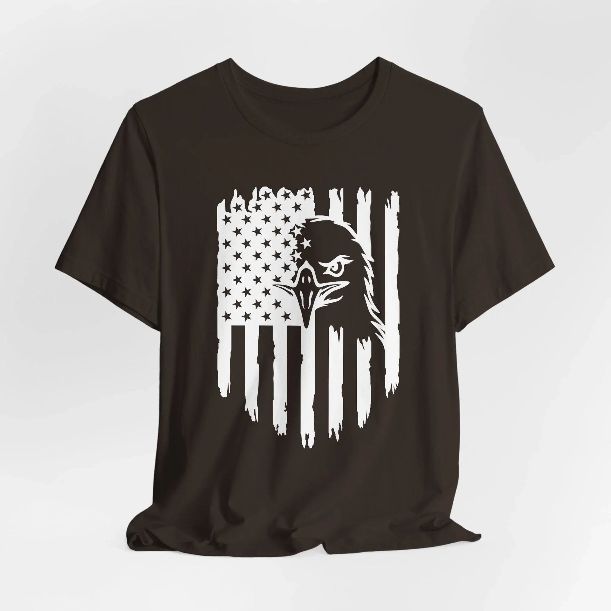 Patriotic Eagle Flag Unisex T-Shirt, Patriotism, Celebrate Freedom - American Pride Tee, USA Flag Shirt - SKULLFURY MERCH