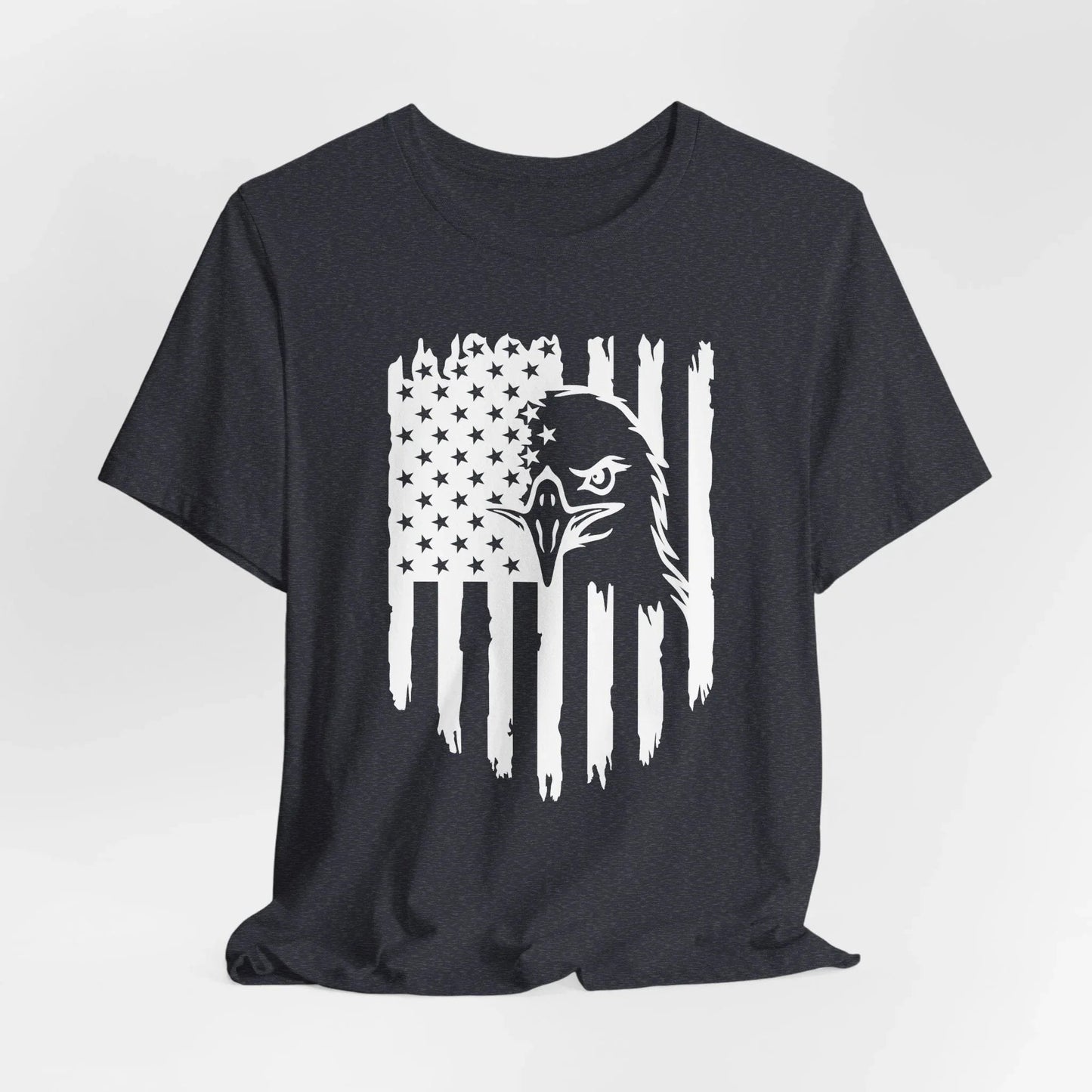 Patriotic Eagle Flag Unisex T-Shirt, Patriotism, Celebrate Freedom - American Pride Tee, USA Flag Shirt - SKULLFURY MERCH