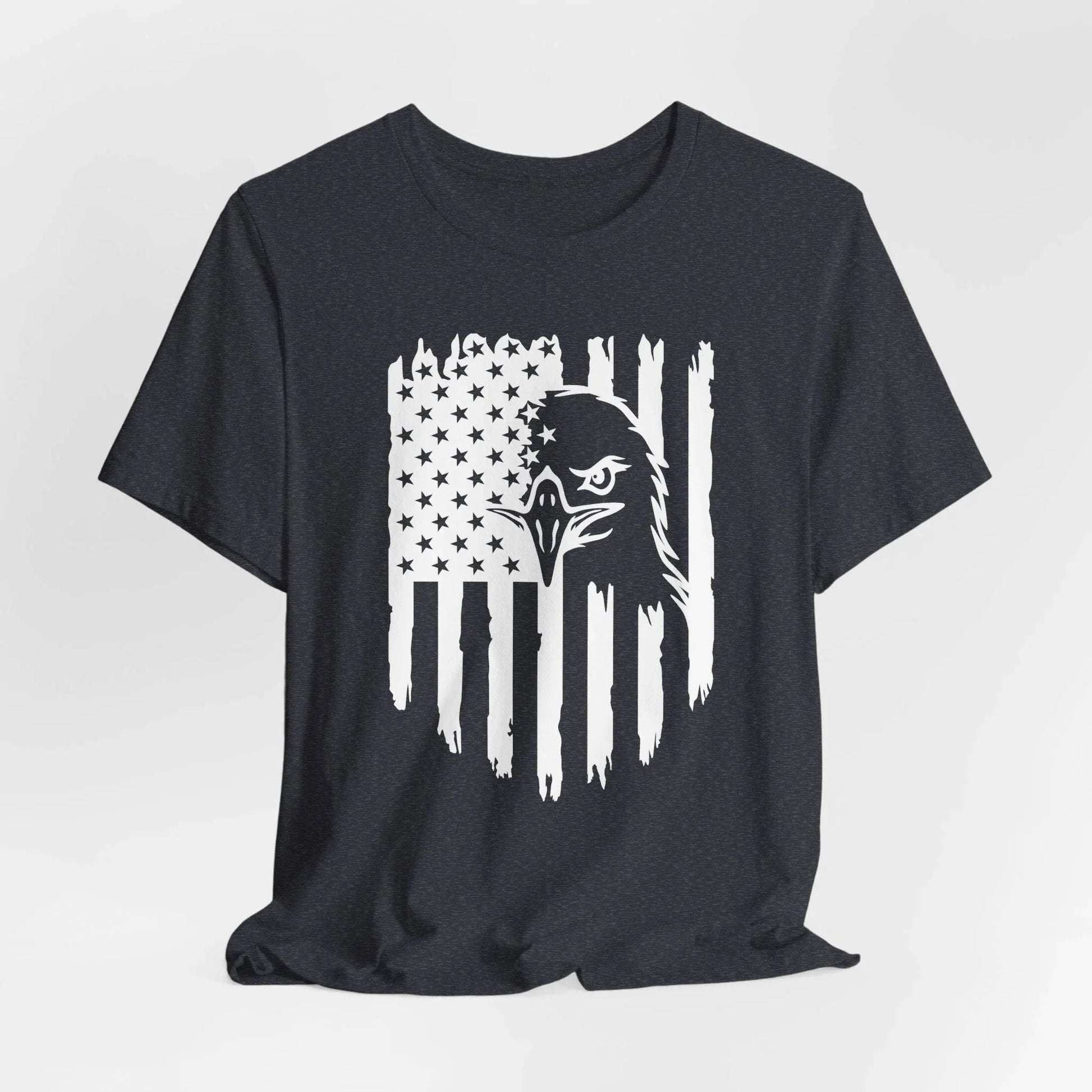 Patriotic Eagle Flag Unisex T-Shirt, Patriotism, Celebrate Freedom - American Pride Tee, USA Flag Shirt - SKULLFURY MERCH