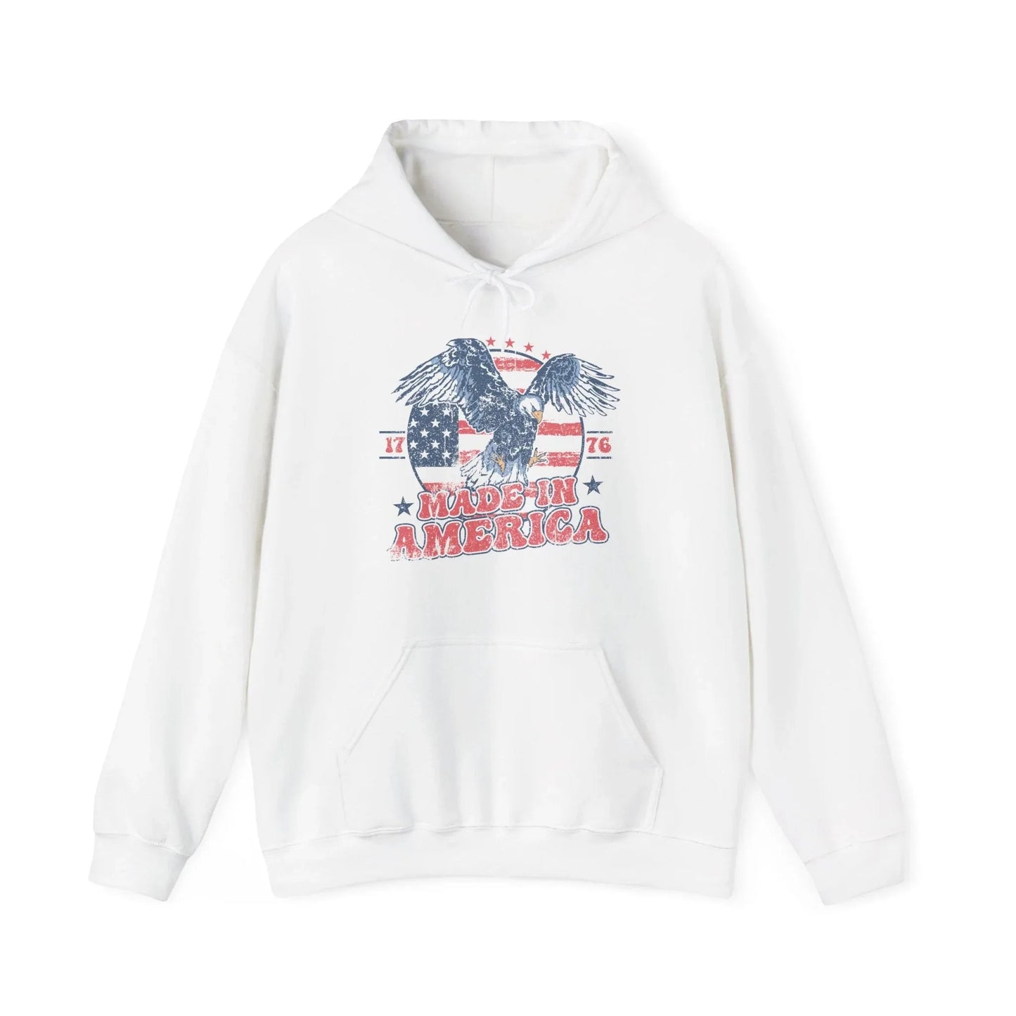 Patriotic Eagle Hoodie for Independence Day - SKULLFURY MERCH