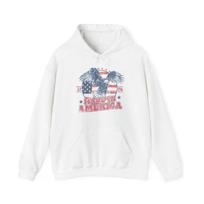 Patriotic Eagle Hoodie for Independence Day - SKULLFURY MERCH