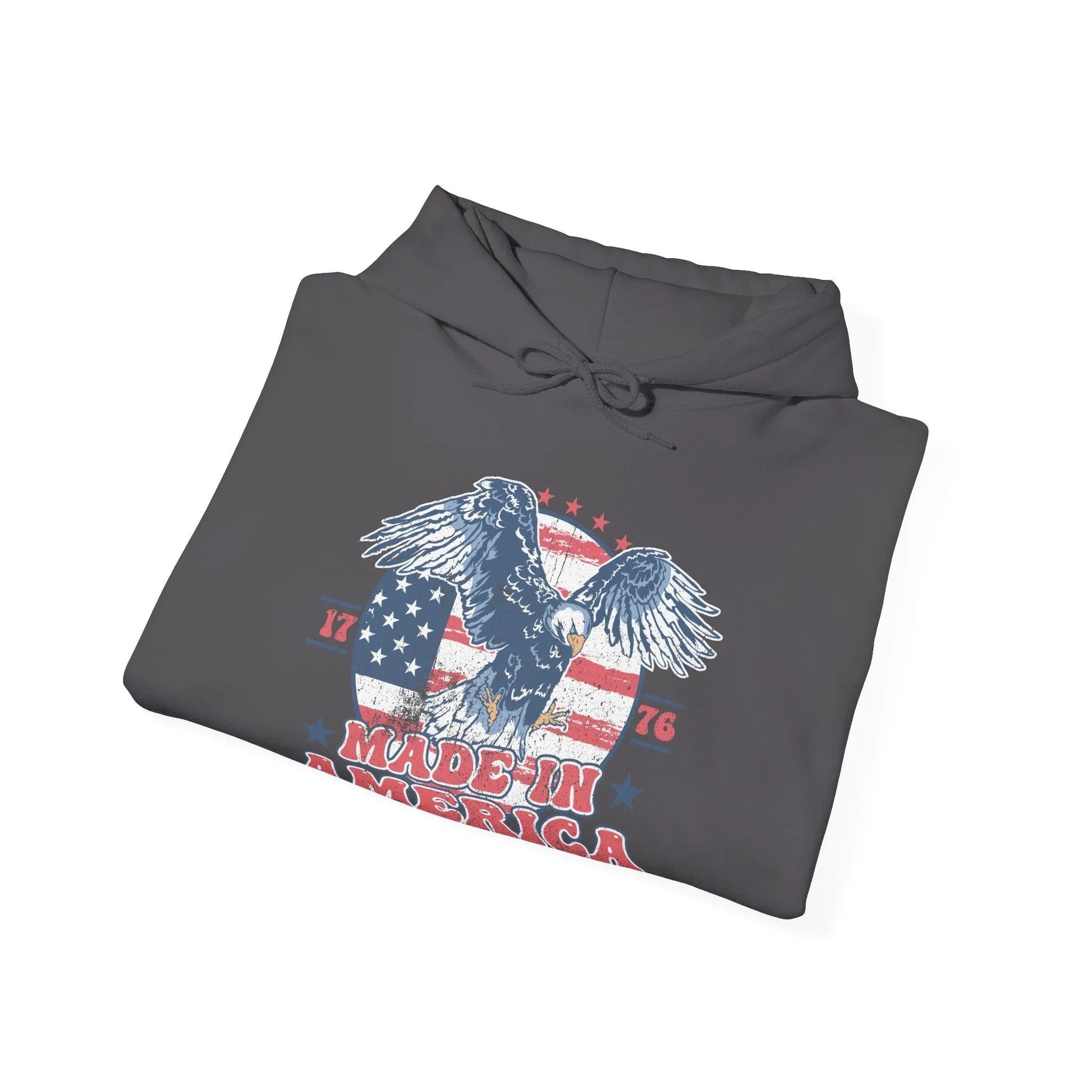 Patriotic Eagle Hoodie for Independence Day - SKULLFURY MERCH