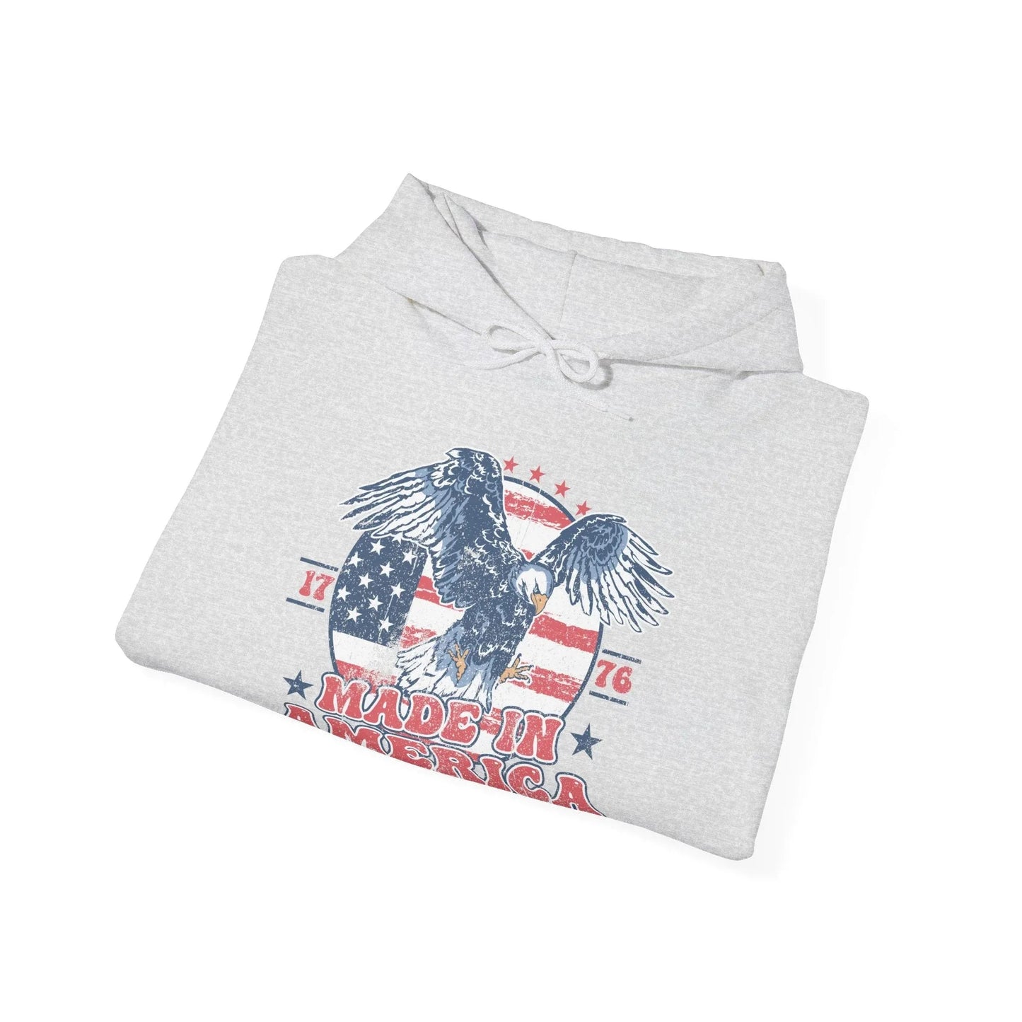 Patriotic Eagle Hoodie for Independence Day - SKULLFURY MERCH