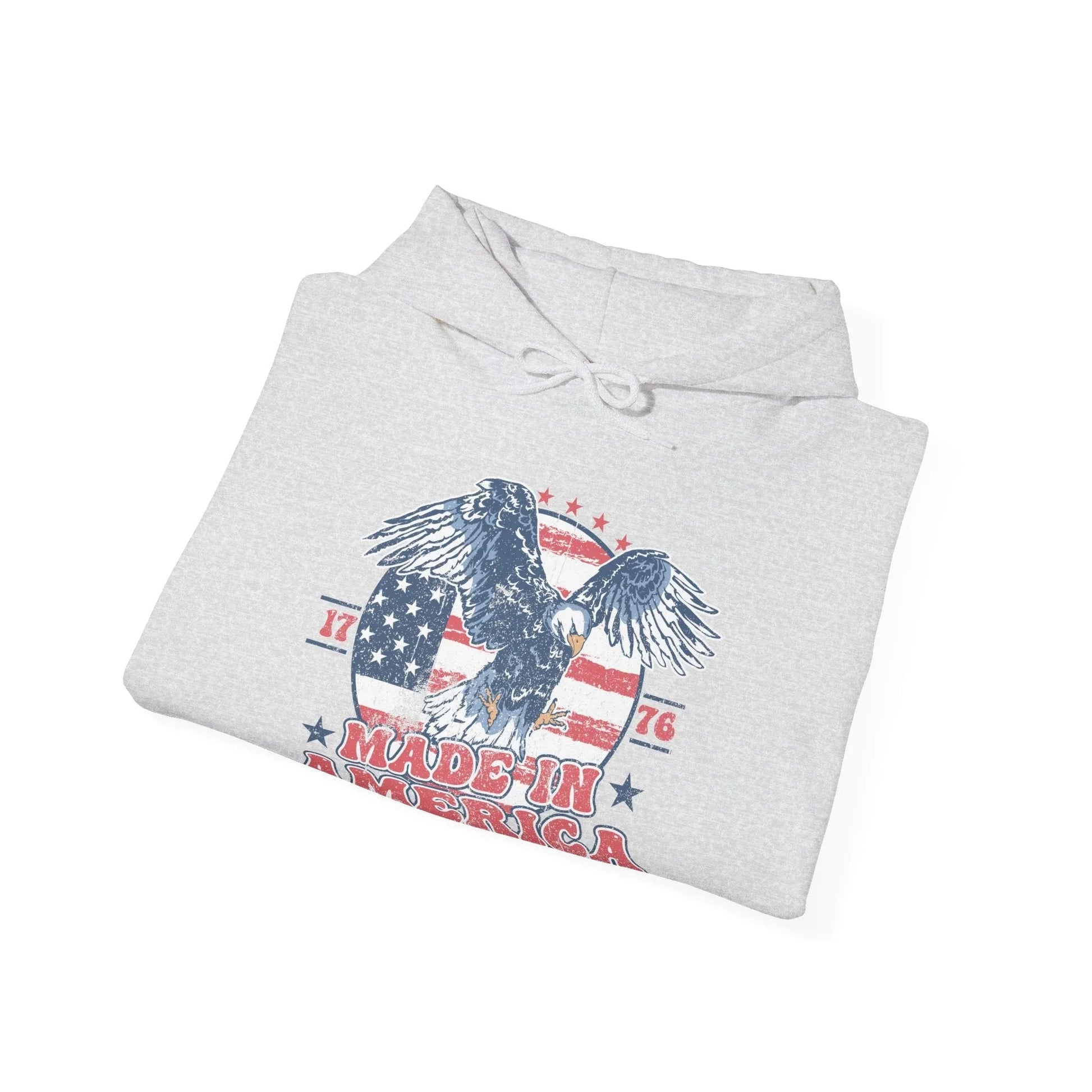 Patriotic Eagle Hoodie for Independence Day - SKULLFURY MERCH