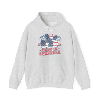 Patriotic Eagle Hoodie for Independence Day - SKULLFURY MERCH