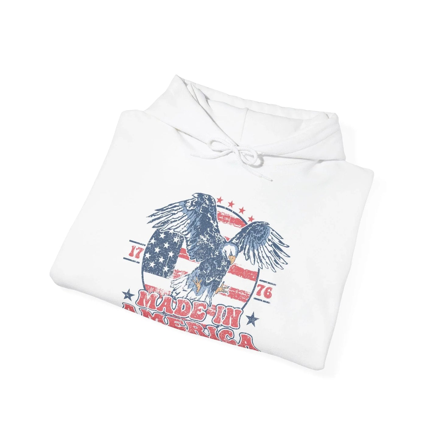 Patriotic Eagle Hoodie for Independence Day - SKULLFURY MERCH