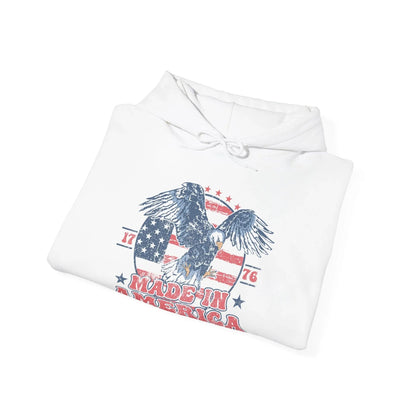 Patriotic Eagle Hoodie for Independence Day - SKULLFURY MERCH