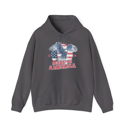Patriotic Eagle Hoodie for Independence Day - SKULLFURY MERCH