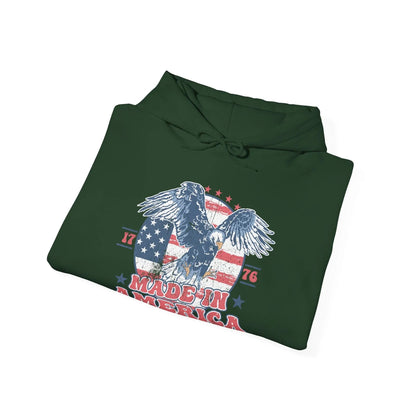 Patriotic Eagle Hoodie for Independence Day - SKULLFURY MERCH