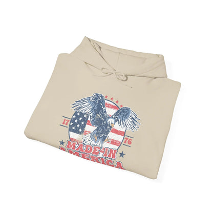 Patriotic Eagle Hoodie for Independence Day - SKULLFURY MERCH