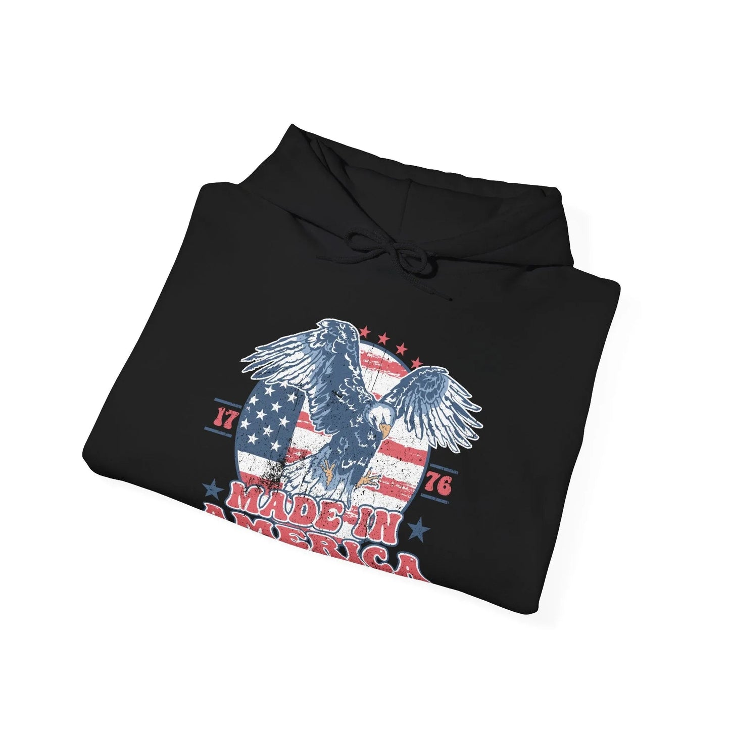 Patriotic Eagle Hoodie for Independence Day - SKULLFURY MERCH