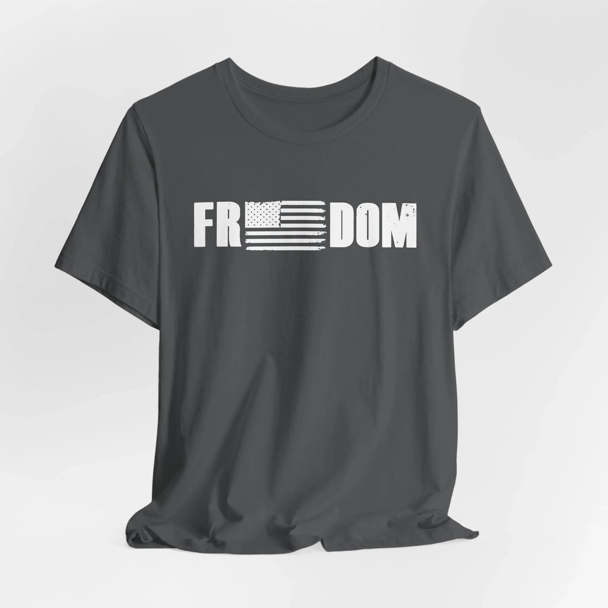 Patriotic Freedom Tee, USA Flag Shirt, Independence Day Apparel, American Pride Top, Fourth of July Tee, Patriotic Clothing - SKULLFURY MERCH