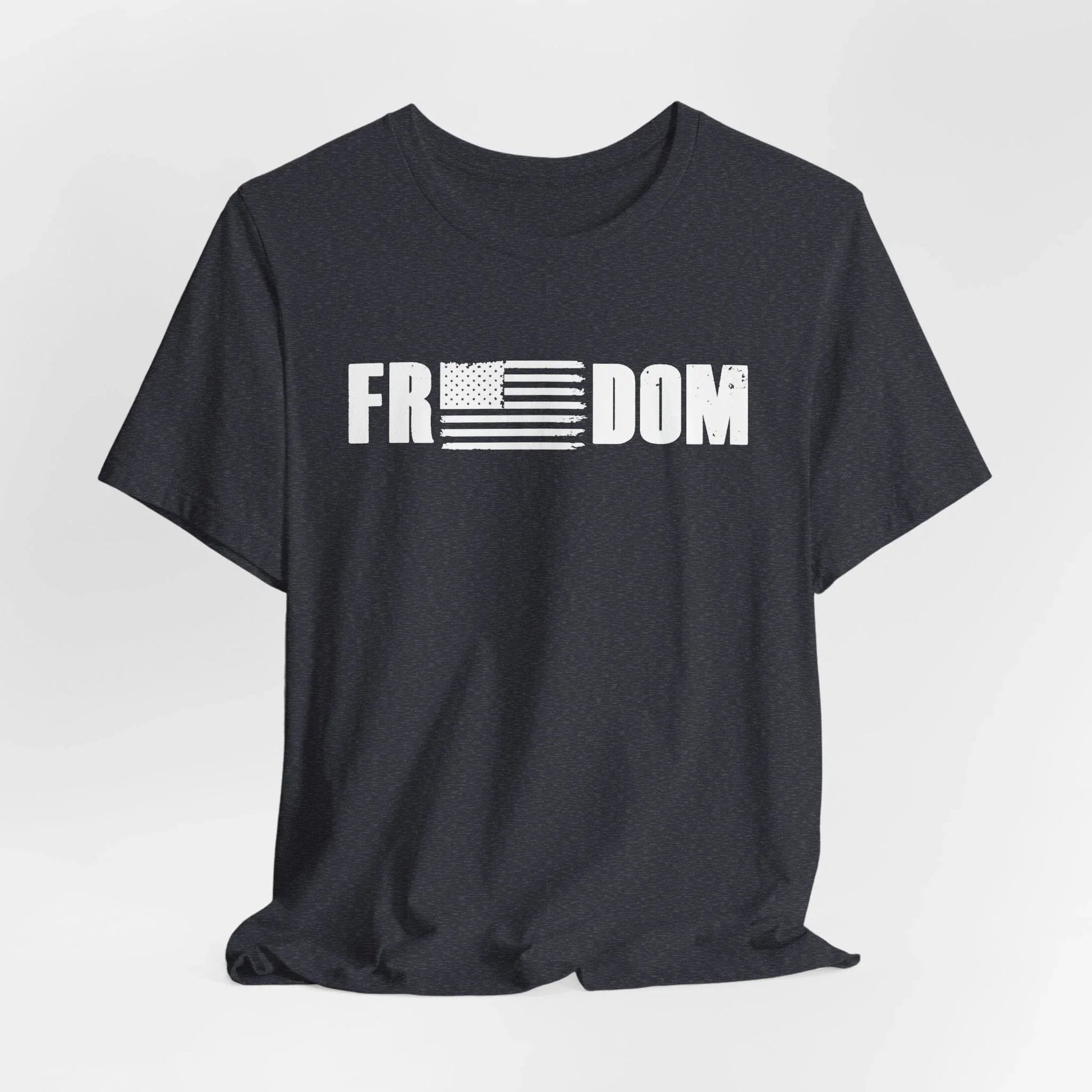 Patriotic Freedom Tee, USA Flag Shirt, Independence Day Apparel, American Pride Top, Fourth of July Tee, Patriotic Clothing - SKULLFURY MERCH