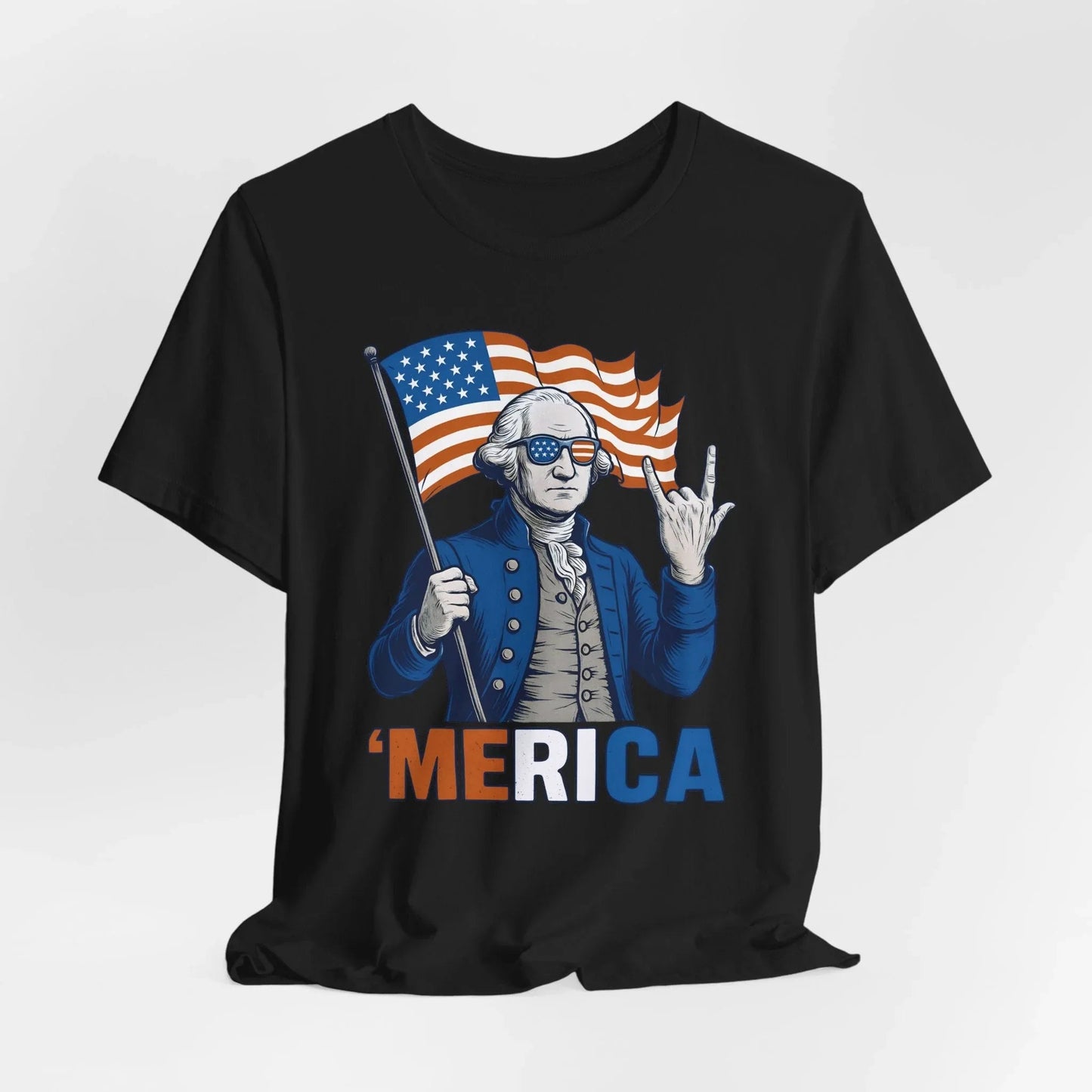 Patriotic Graphic Tee - 'Merica, 4th of July Shirt, Funny T-Shirt for Independence Day, USA Pride Clothing, Gift for Veterans - SKULLFURY MERCH