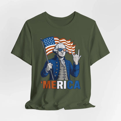 Patriotic Graphic Tee - 'Merica, 4th of July Shirt, Funny T-Shirt for Independence Day, USA Pride Clothing, Gift for Veterans - SKULLFURY MERCH