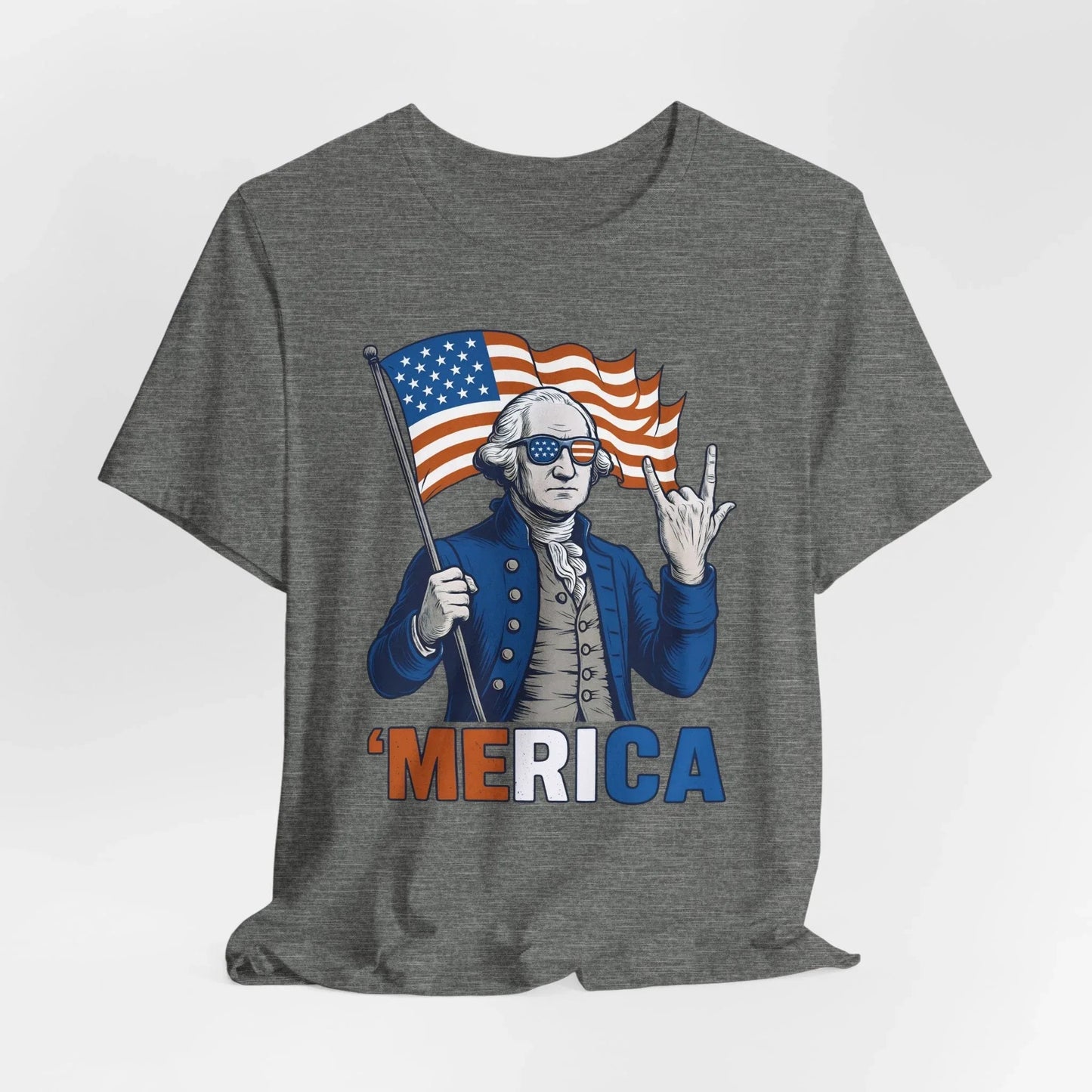 Patriotic Graphic Tee - 'Merica, 4th of July Shirt, Funny T-Shirt for Independence Day, USA Pride Clothing, Gift for Veterans - SKULLFURY MERCH