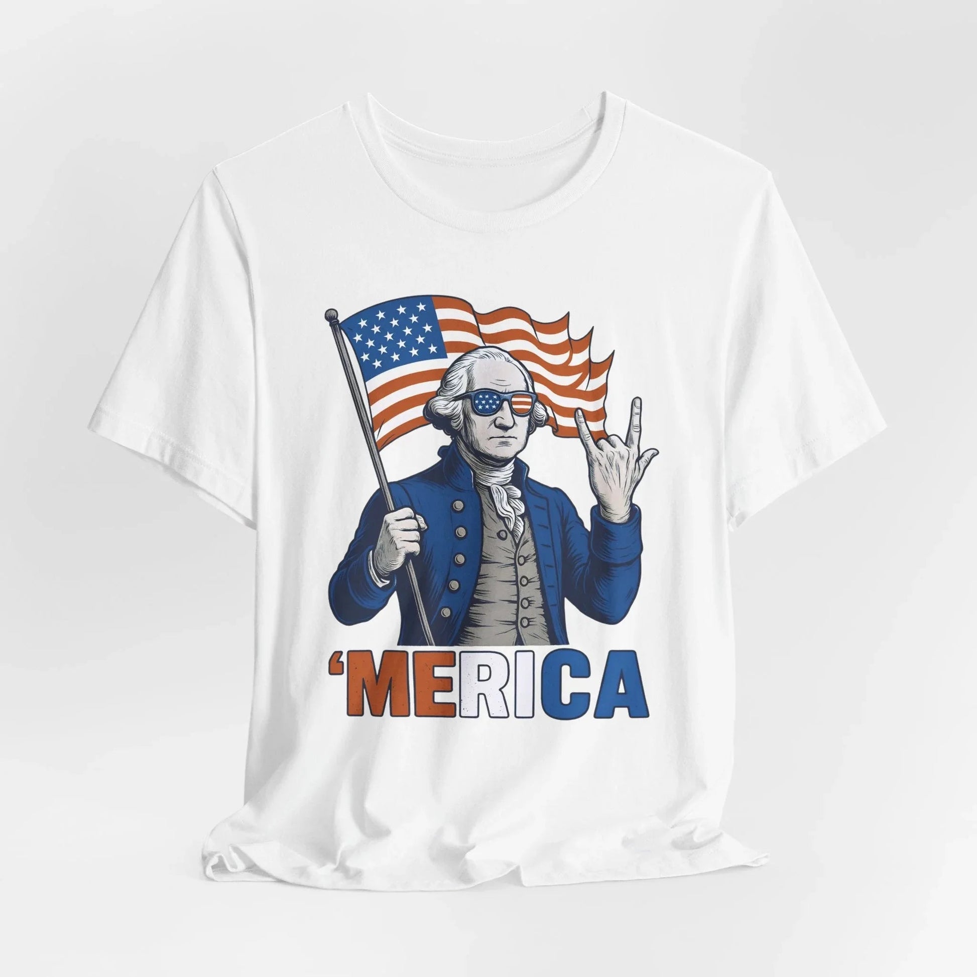 Patriotic Graphic Tee - 'Merica, 4th of July Shirt, Funny T-Shirt for Independence Day, USA Pride Clothing, Gift for Veterans - SKULLFURY MERCH