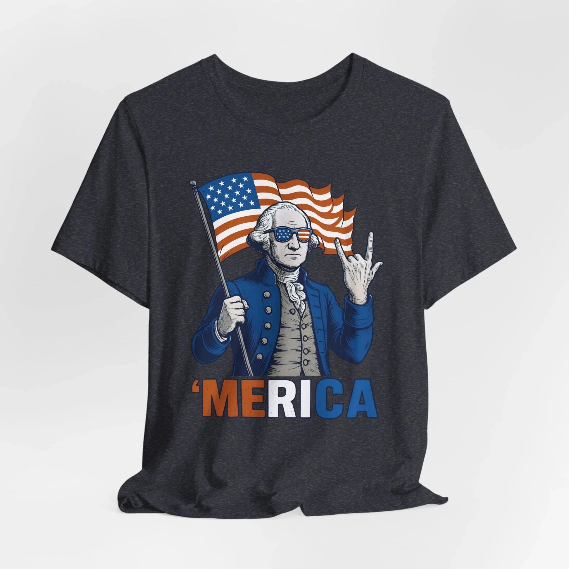 Patriotic Graphic Tee - 'Merica, 4th of July Shirt, Funny T-Shirt for Independence Day, USA Pride Clothing, Gift for Veterans - SKULLFURY MERCH