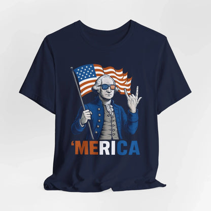 Patriotic Graphic Tee - 'Merica, 4th of July Shirt, Funny T-Shirt for Independence Day, USA Pride Clothing, Gift for Veterans - SKULLFURY MERCH