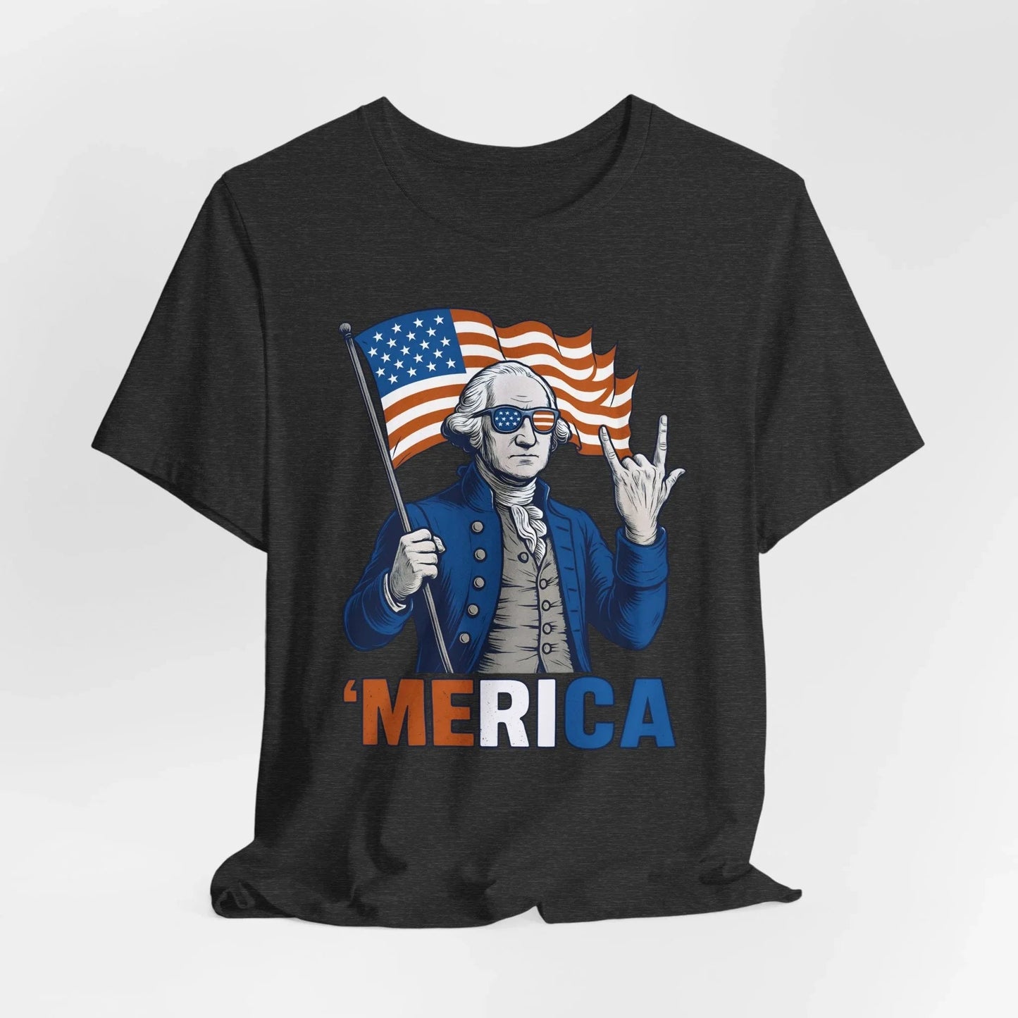 Patriotic Graphic Tee - 'Merica, 4th of July Shirt, Funny T-Shirt for Independence Day, USA Pride Clothing, Gift for Veterans - SKULLFURY MERCH