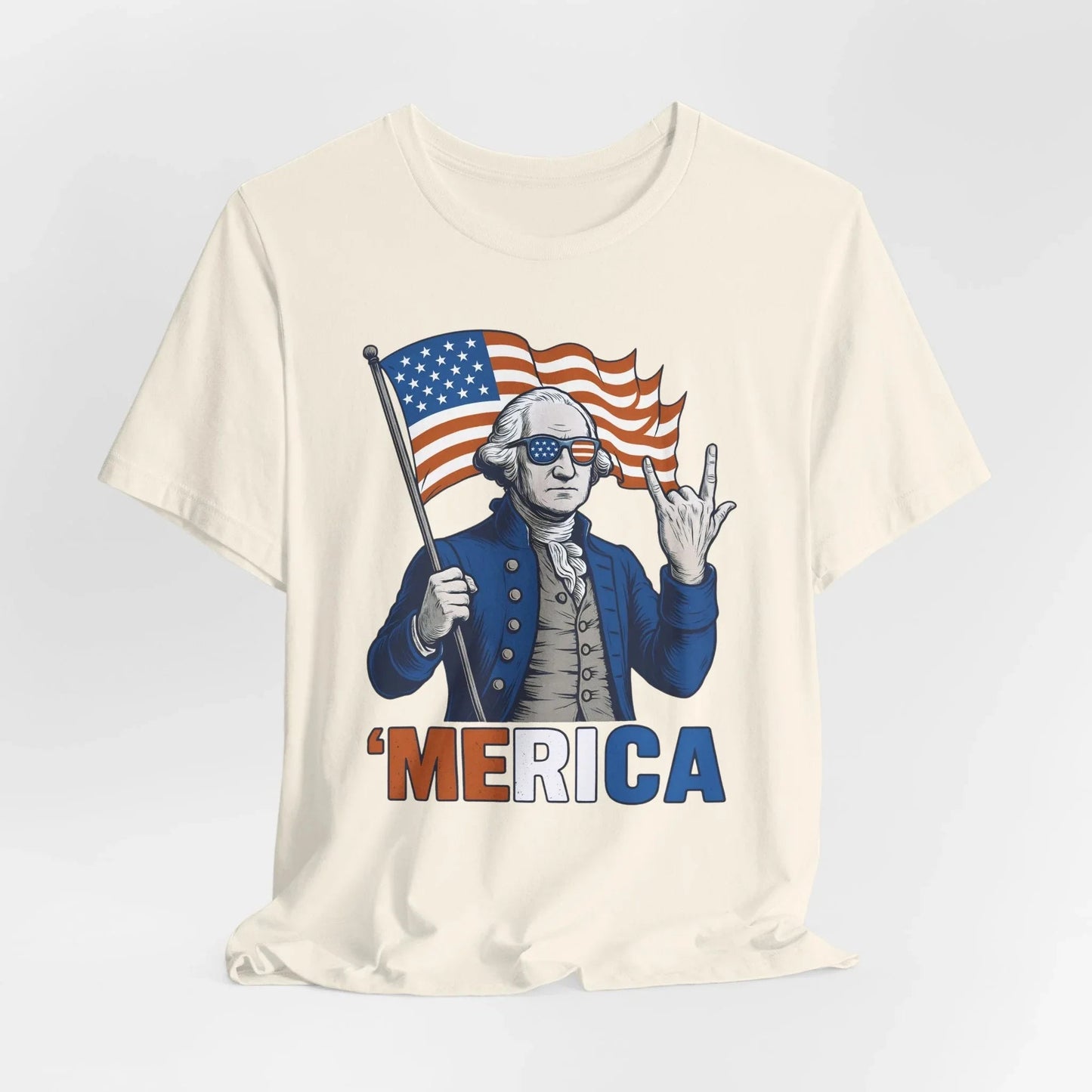 Patriotic Graphic Tee - 'Merica, 4th of July Shirt, Funny T-Shirt for Independence Day, USA Pride Clothing, Gift for Veterans - SKULLFURY MERCH