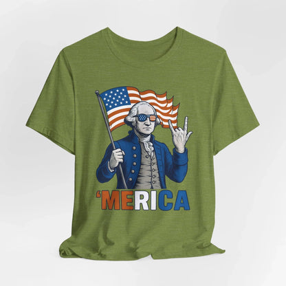 Patriotic Graphic Tee - 'Merica, 4th of July Shirt, Funny T-Shirt for Independence Day, USA Pride Clothing, Gift for Veterans - SKULLFURY MERCH