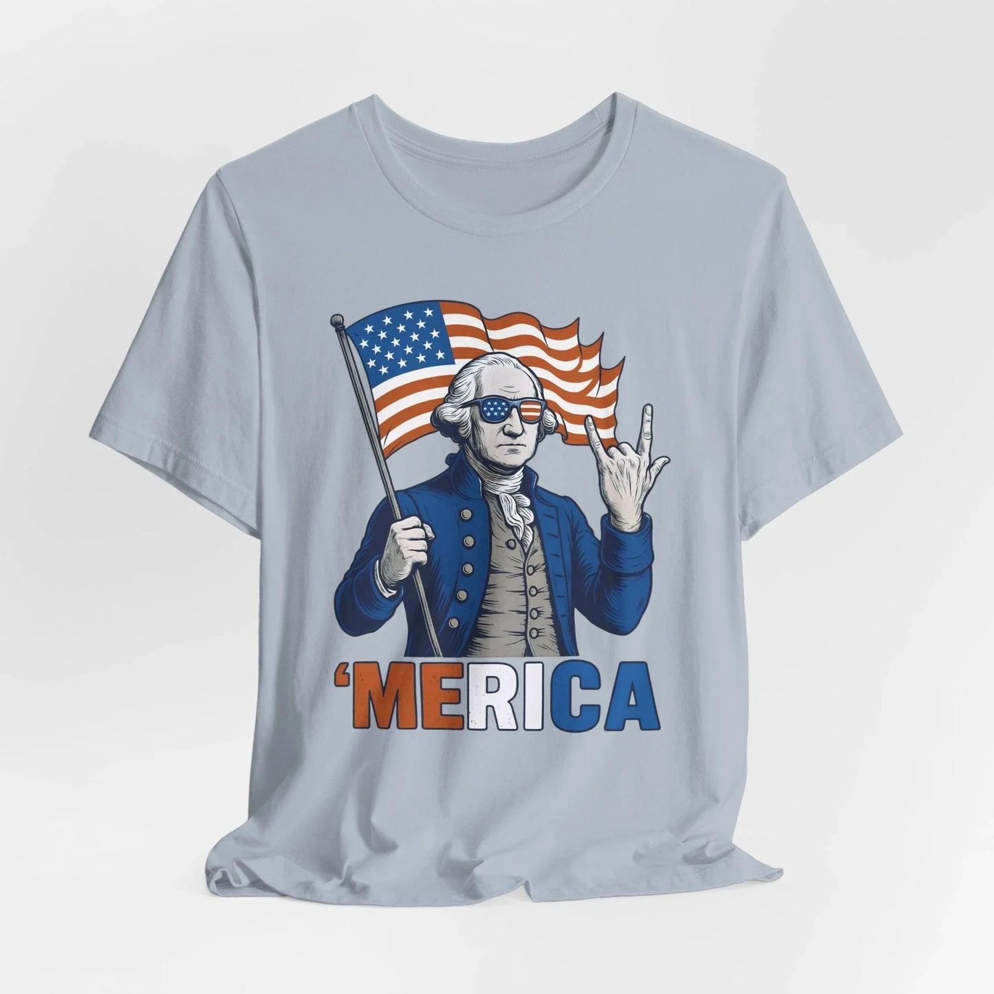 Patriotic Graphic Tee - 'Merica, 4th of July Shirt, Funny T-Shirt for Independence Day, USA Pride Clothing, Gift for Veterans - SKULLFURY MERCH