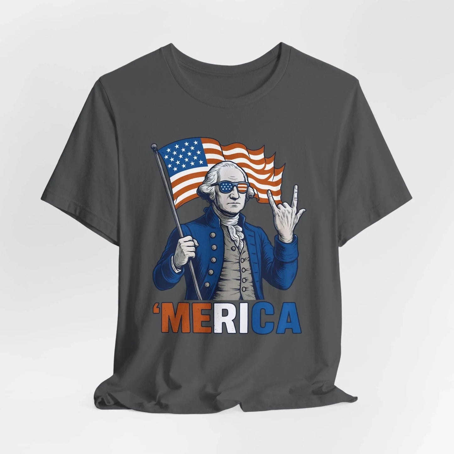 Patriotic Graphic Tee - 'Merica, 4th of July Shirt, Funny T-Shirt for Independence Day, USA Pride Clothing, Gift for Veterans - SKULLFURY MERCH