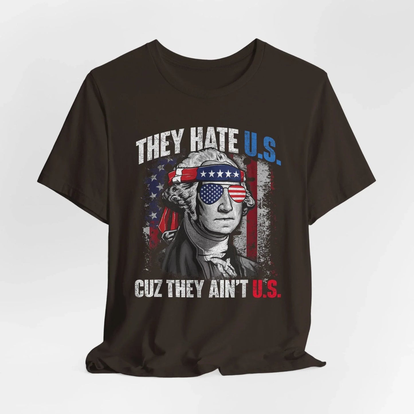 Patriotic Short Sleeve Tee, Independence Day Shirt, USA Pride Top, Trendy Graphic Tee, Casual Summer Wear, Gift for Americans - SKULLFURY MERCH